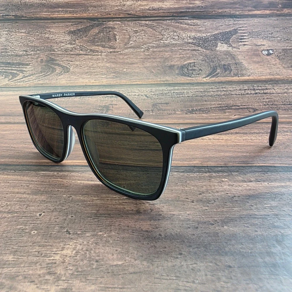 Warby Parker Fletcher M 103 Matte Black‎ Square Suglasses 55-15-145  FRAMES ONLY